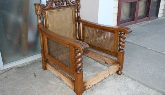Carved oak Lounge Chair 17