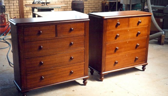 Pair of cedar Tallboys 8