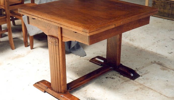Art Deco Draw Leaf Table 27