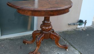 Victorian flip over card table 18